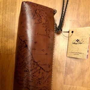 Patricia Nash map print wristlet